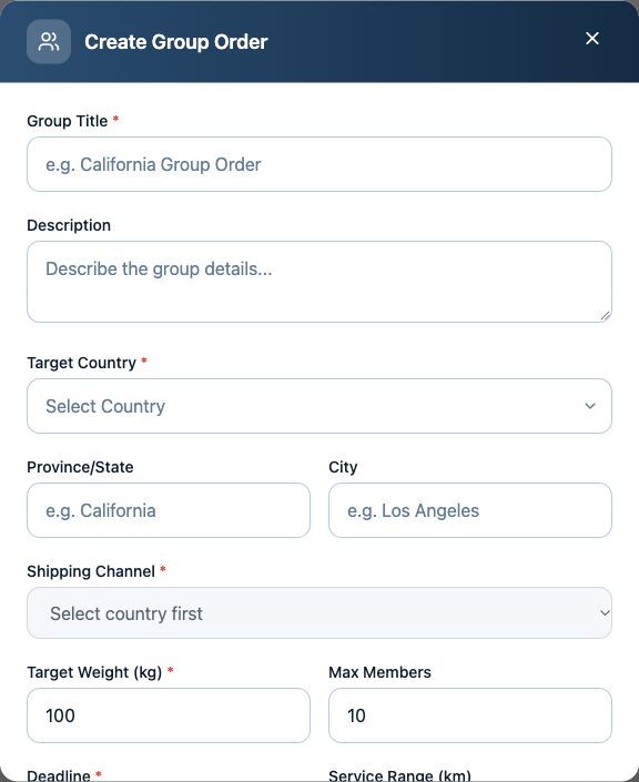 ShipVida customer interface